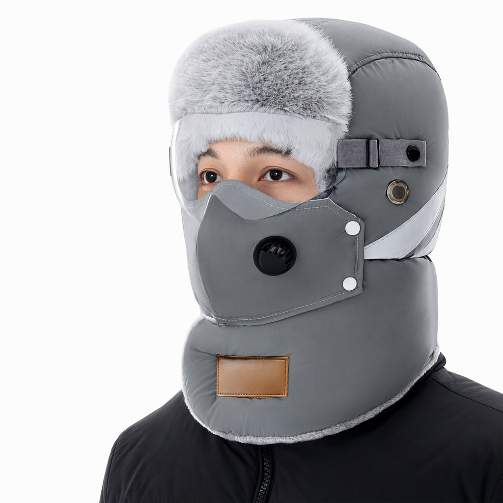 📦 Täglich 500+ Pakete versendet! Winddichter winterlicher Wärme-Trapperhut mit integrierter Gesichtsmaske