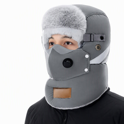 📦 Täglich 500+ Pakete versendet! Winddichter winterlicher Wärme-Trapperhut mit integrierter Gesichtsmaske