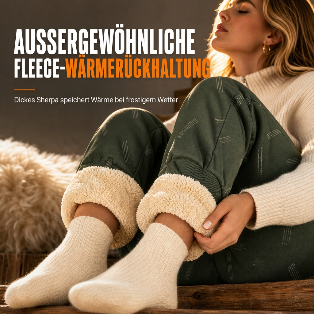 💥50% Rabatt! Nur heute!💥Unisex-Jogginghose mit lockerem Schnitt und Sherpa-Fleecefutter, warme Winter-Freizeithose mit Reißverschlusstaschen