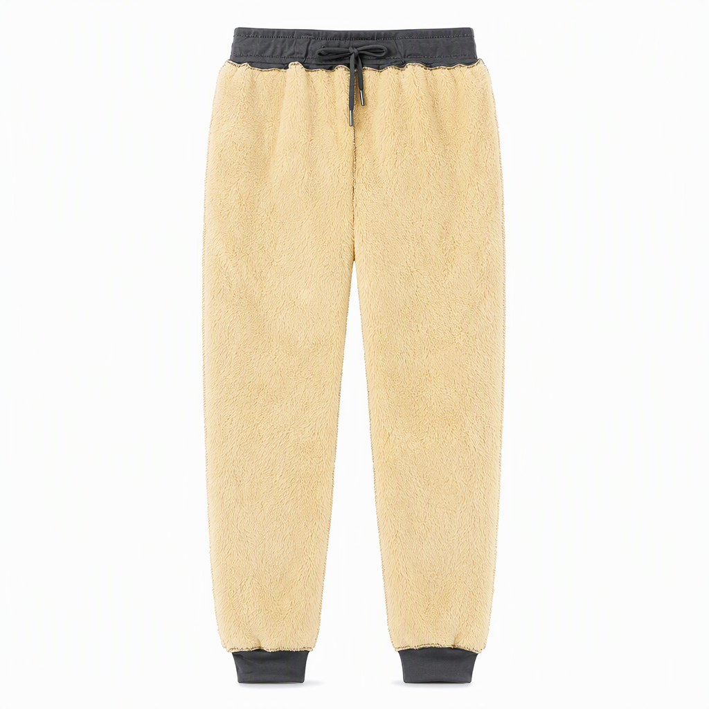 💥50% Rabatt! Nur heute!💥Unisex-Jogginghose mit lockerem Schnitt und Sherpa-Fleecefutter, warme Winter-Freizeithose mit Reißverschlusstaschen