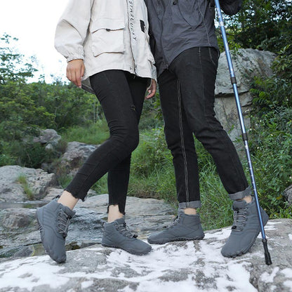 Tolles Geschenk! Wasserdichte, verdickte, plüschgefütterte Wanderschuhe🔥Kostenloser Versand