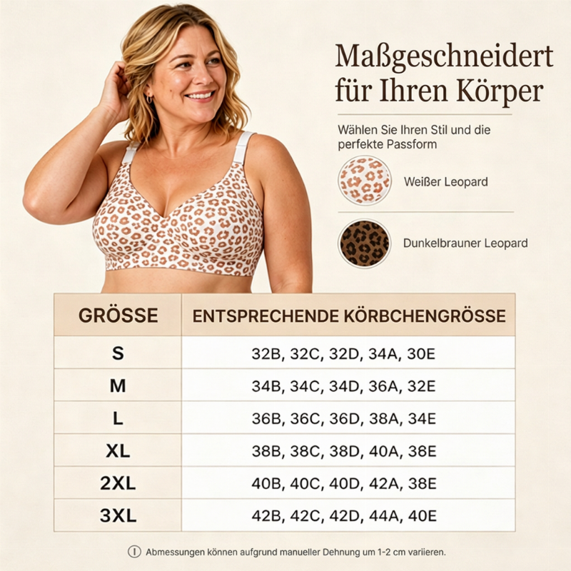 🐆👙 Bügelloser BH mit Leopardenmuster & verstellbaren Trägern | Kein steifer Bügel, kein langweiliger Look – Bequemer Halt mit wildem Touch ✨