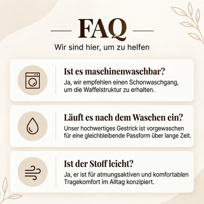 🥳Millionenfach bewährt!🥳 Damen lässiges V-Ausschnitt Waffelstrick Oberteil