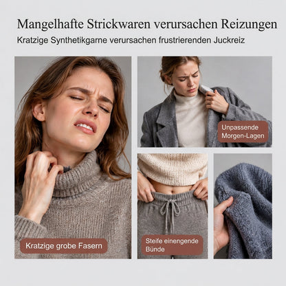🔥Heiß begehrt: 50% Rabatt + Gratis Versand!🔥 Zweiteiliges Damen-Set aus lockerer Rollkragenpullover und Strickhose - Locker, dick, warm für Herbst und Winter
