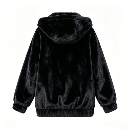 Gemütliche Damen-Winterjacke mit Kapuze