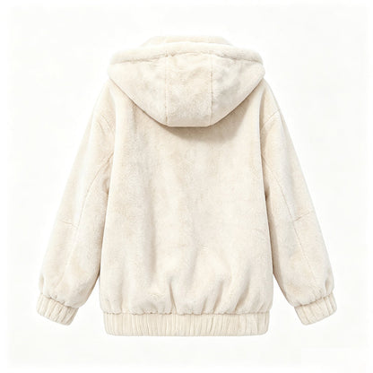 Gemütliche Damen-Winterjacke mit Kapuze