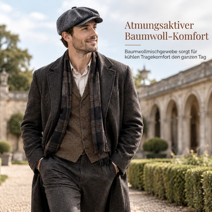 🧢Britischer Vintage-Stil, klassische Form – Unisex Newsboy-Kappe mit britischem Erbe ✨