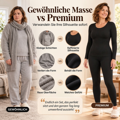 🔥💖 Damen Nahtloses Selbstwärmendes Thermounterwäsche-Set