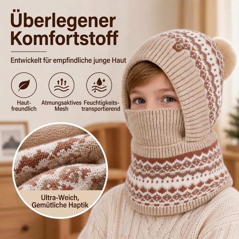 Winddichte wärmende Kinder-Wintersturmhaube