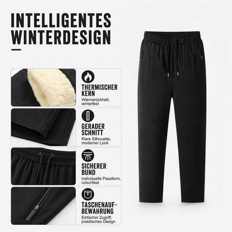 📢📢50%Rabatt!!!🎉✨Herren konisch zulaufende Hose mit dicker, warmer Fütterung