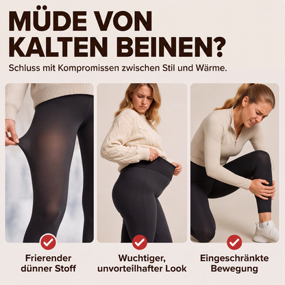 🧘‍♀️ Hohe Taille & Wärme, Winterkomfort – Hochtaillierte Thermo-Yogahosen für Damen