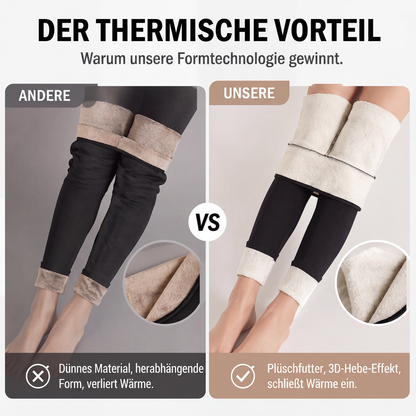 🧘‍♀️ Hohe Taille & Wärme, Winterkomfort – Hochtaillierte Thermo-Yogahosen für Damen