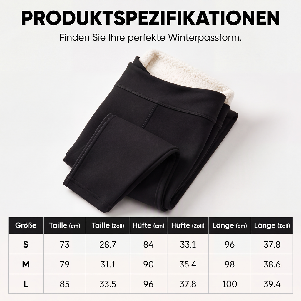 🧘‍♀️ Hohe Taille & Wärme, Winterkomfort – Hochtaillierte Thermo-Yogahosen für Damen