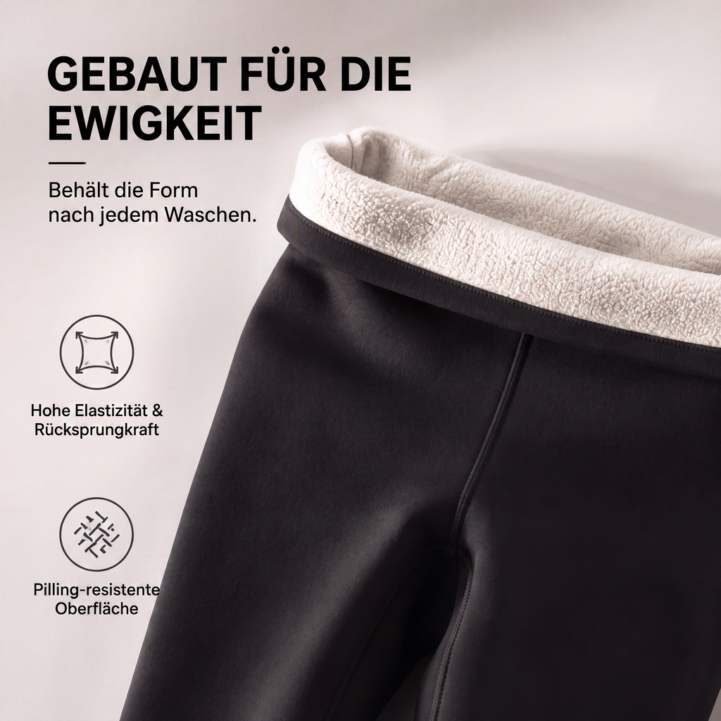 🧘‍♀️ Hohe Taille & Wärme, Winterkomfort – Hochtaillierte Thermo-Yogahosen für Damen