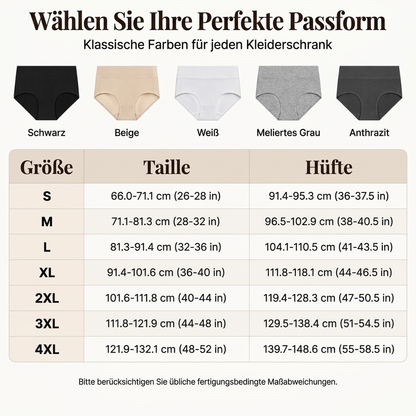 🩲 Damen-Slips mit hoher Taille (💥 5er-Pack) | Dehnbares Material, atmungsaktiv & bequem ✨