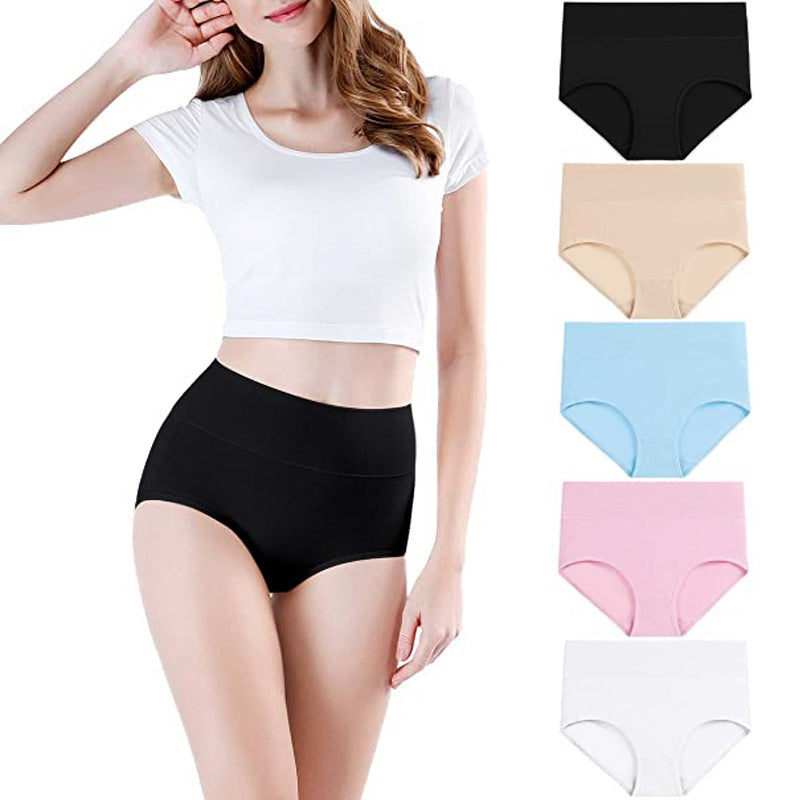 🩲 Damen-Slips mit hoher Taille (💥 5er-Pack) | Dehnbares Material, atmungsaktiv & bequem ✨
