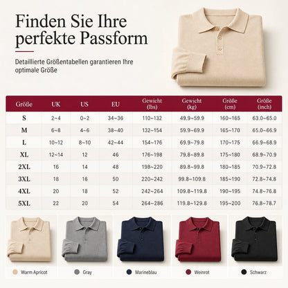 Einfarbiger, langärmliger Herren-Strickpullover – schlicht & vielseitig