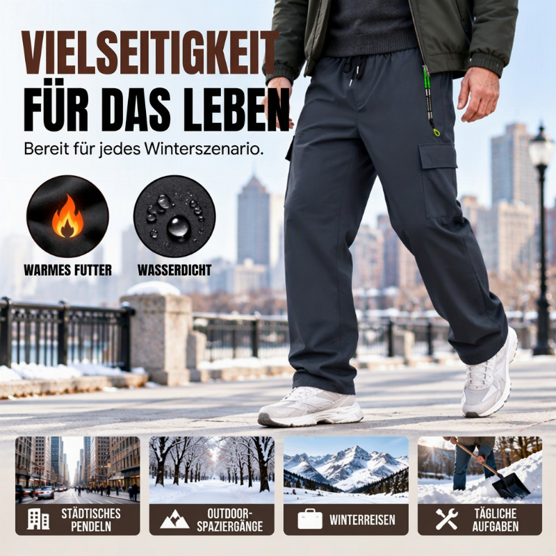 🎉Top Angebot! Jetzt kaufen!🎉 Herren Cargohose mit weichem Futter, wasserdicht