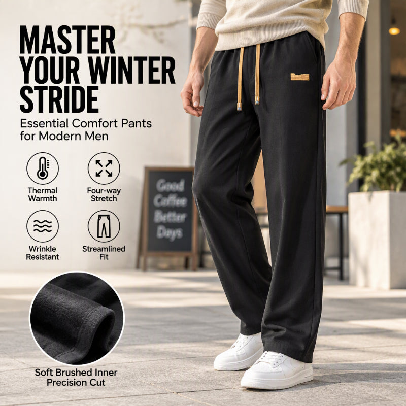 Herren-Winterhose mit Thermofutter und geradem Bein