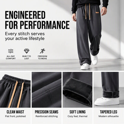 Herren-Winterhose mit Thermofutter und geradem Bein
