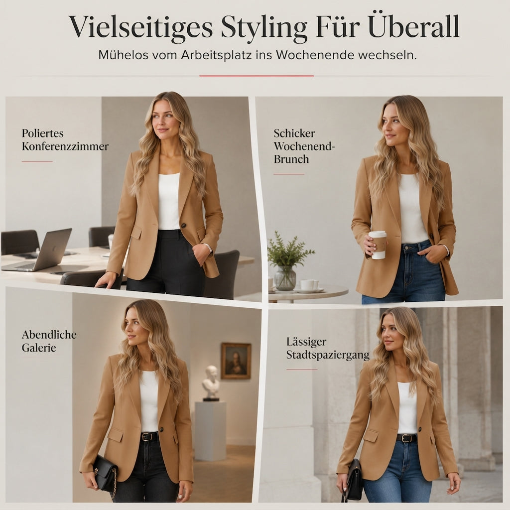 🌟Bestseller reduziert! Nur diese Woche!🌟 Damen Freizeit Blazer Jacke Offener Front