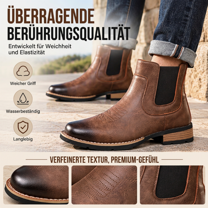 Vintage-Chelsea-Stiefel zum Hineinschlüpfen für Herren