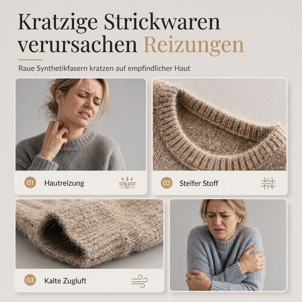 Locker sitzender Damen-Strickpullover mit Rundhalsausschnitt und Farbblock-Design