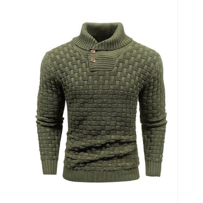 Klassischer Schalkragenpullover für Herren