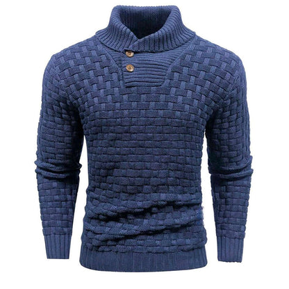 Klassischer Schalkragenpullover für Herren