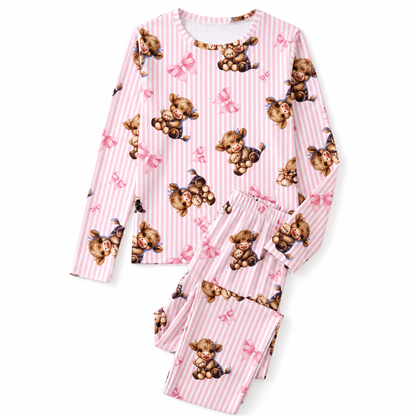 📢🎉50%Rabatt!!!🛍️✨Damen Pyjama-Set aus weicher Milchseide, langärmliges Oberteil und lange Hose, legere Loungekleidung