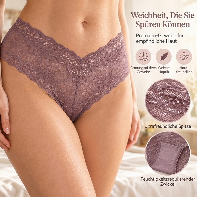 🔥👙Bestseller | Feine Blumen-Spitze, elegante Ausstrahlung – Elegante Damen-Slips mit Blumen-Spitze