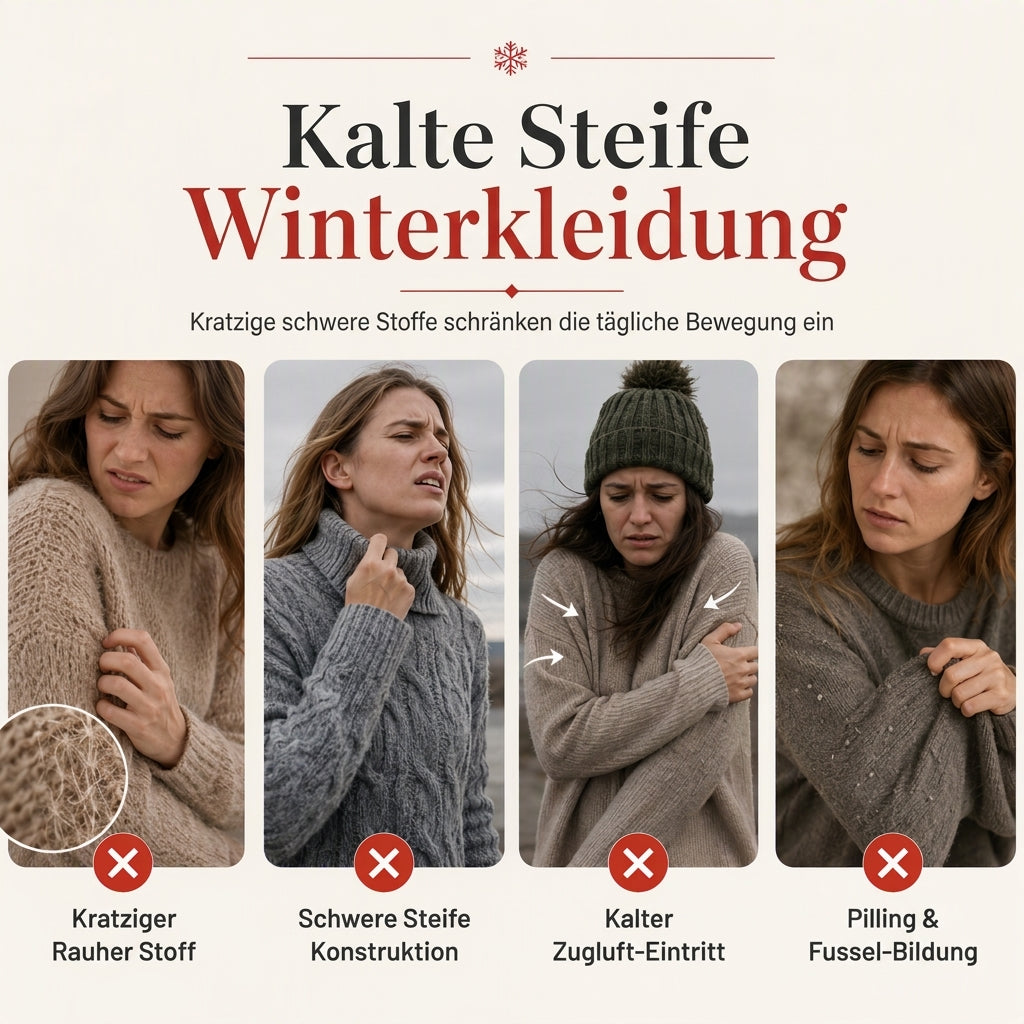 Weihnachts-Strickpullover für Damen mit Schneeflocken-Jacquard, Rundhalsausschnitt und lockerer Passform – ideal für Herbst & Winter