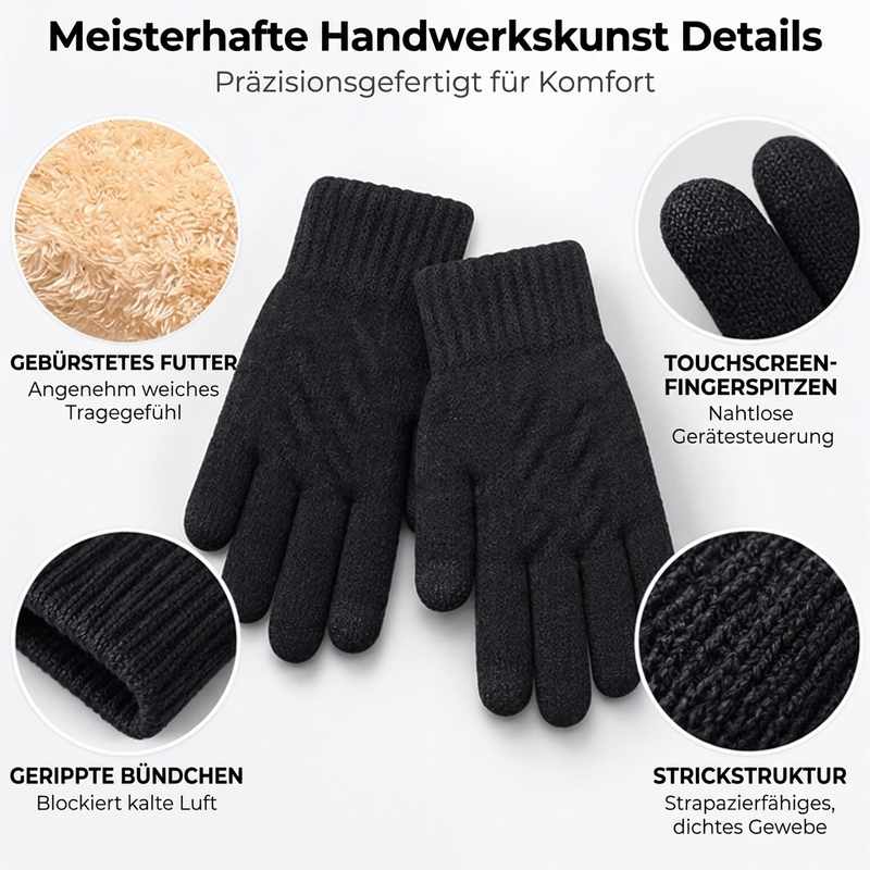 🚀Neu! 50% Rabatt!🚀 Unisex Winter Warme Gestrickte Touchscreen-Handschuhe