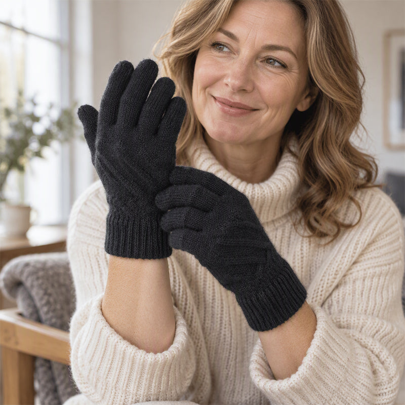 🚀Neu! 50% Rabatt!🚀 Unisex Winter Warme Gestrickte Touchscreen-Handschuhe