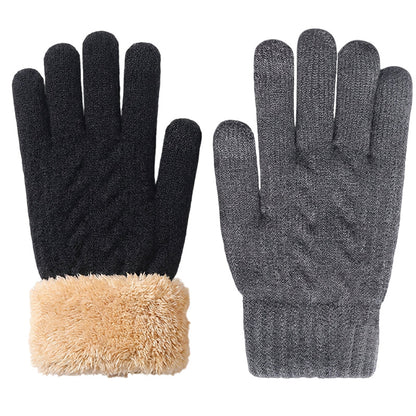 🚀Neu! 50% Rabatt!🚀 Unisex Winter Warme Gestrickte Touchscreen-Handschuhe