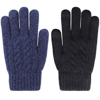 🚀Neu! 50% Rabatt!🚀 Unisex Winter Warme Gestrickte Touchscreen-Handschuhe