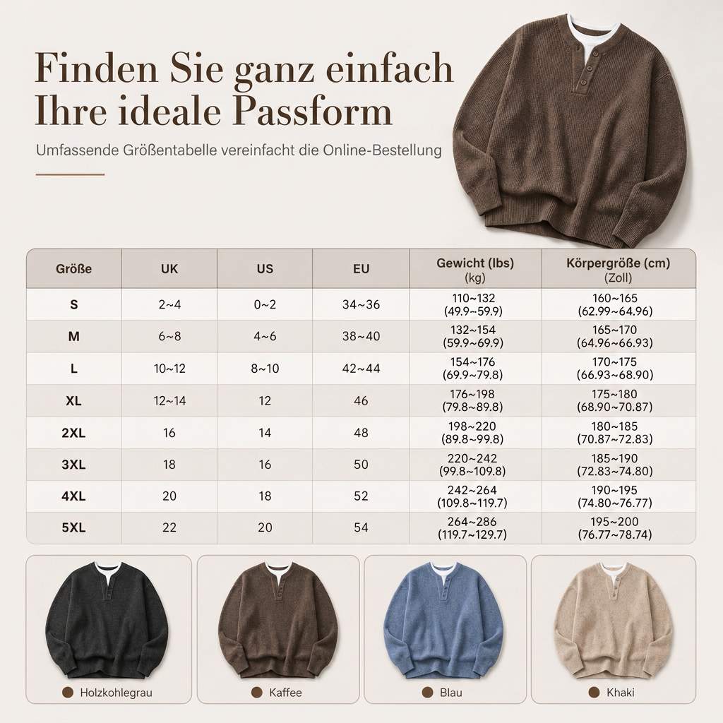 📢🖤Black-Friday-Aktion – 50 % Rabatt!!!🖤✨Herren Retro Henley-Kragen Pullover mit optischem Zweiteil-Design, locker sitzend, langärmelig für Herbst und Winter